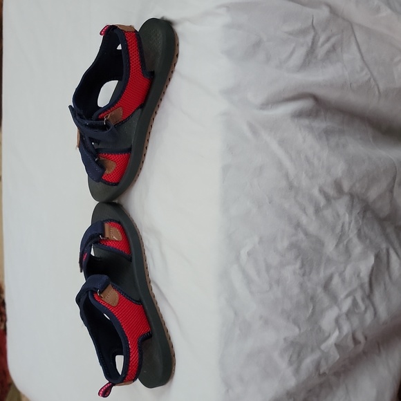 OshKosh boys size 1, sandals. Brand new, never worn. Leather on straps. - Picture 2 of 6